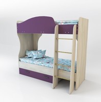 Кровать Спутник 1 Color двухъярусная